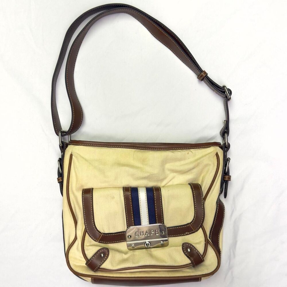 Chaps Women's Cream and Brown Bag